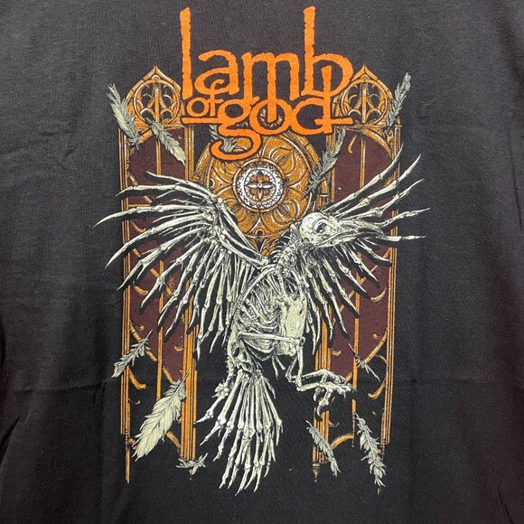 Lamb Of God Crow Black T-Shirt Large - Picture 2 of 4